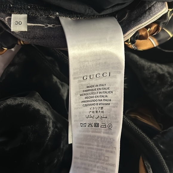 Gucci velvet/silk Horsebit joggers. NEW - Picture 11 of 13